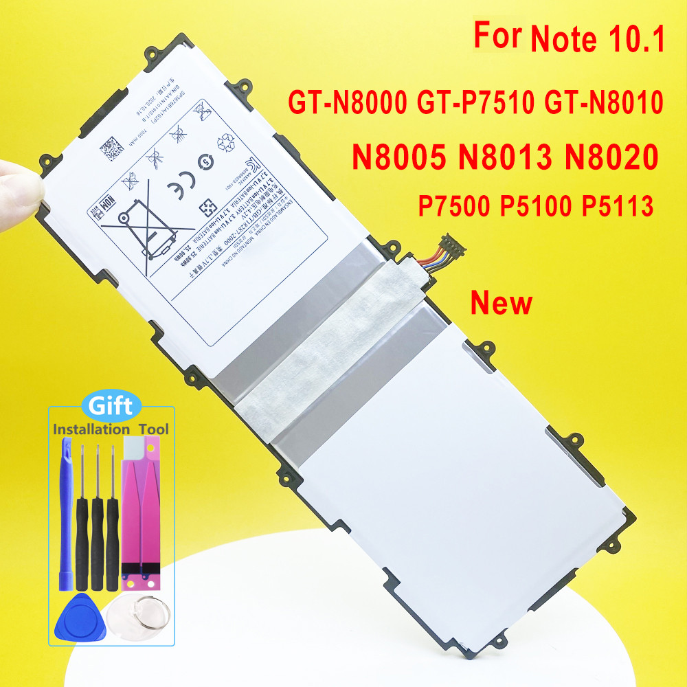 Sp3676B1A Tablet Battery For Galaxy Note 10.1 Gt-N8000 N8005 Gt-N8010 N8013 N8020 P7500 Gt-P7510