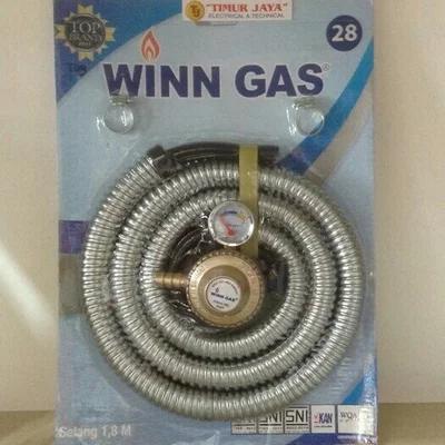 81tq- Winn Gas Regulator Dan Selang Kompor Gas 1,8 Meter