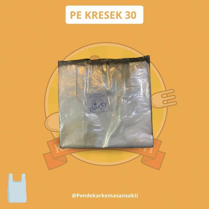 KIRIMCepAt- Kantong Plastik Pe Bening Party / Kresek Bening Pe Transparan Uk 30