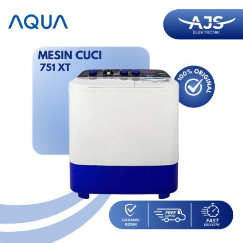 AQUA Mesin Cuci 2 Tabung 7KG QW-751XT / QW 751 XT / QW751XT