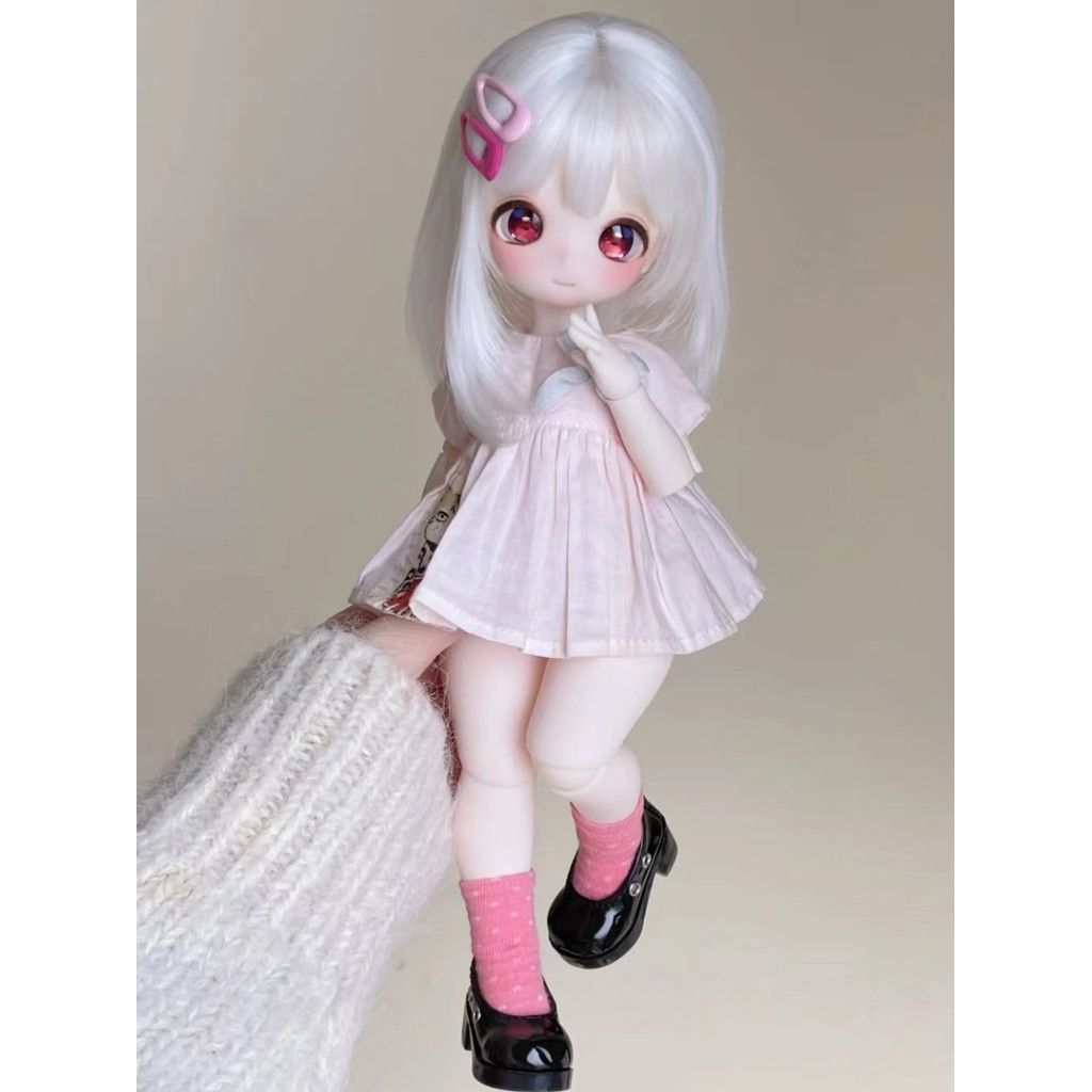 gaoshundoll 1/6 Lala anime face resin OB11 Qbaby blythe MDD VOLKS DIY makeup practice head for birth