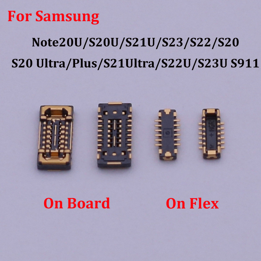 10Pcs 12Pin Wifi Antenna Fpc Connector For Galaxy Note20U/S20U/S21U/S23/S22/S20/S20
