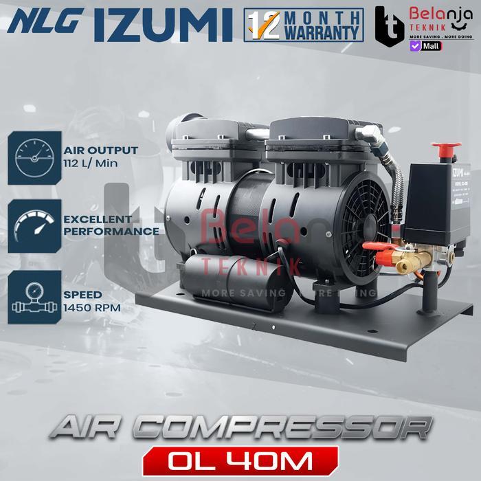 Izumi NLG Mesin Kepala Kompresor OL-40M Pompa Air Oilless Jet Pump Jetpam OL40