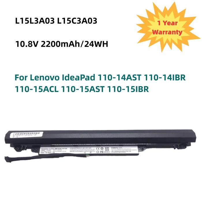 Baterai L15L3A03 L15C3A03 Laptop For Lenovo IdeaPad 110-14AST 110-14IBR 110-15ACL 110-15AST 110-15IB
