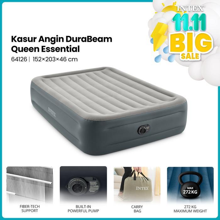 INTEX Kasur Angin Queen Essential Airbed Furniture Dapat Kasur Angin Intex 64126