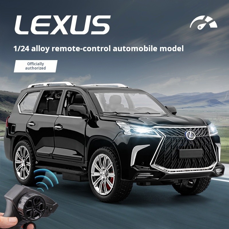 Alloy Model Car 1:24 Officially Authorized Alloy Remote Control Car Lexus Lx570 Car Model Toy Car