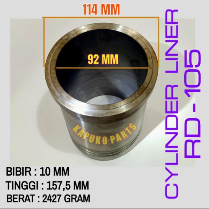 RD 105 CYLINDER LINER MESIN DIESEL KUBOTA
