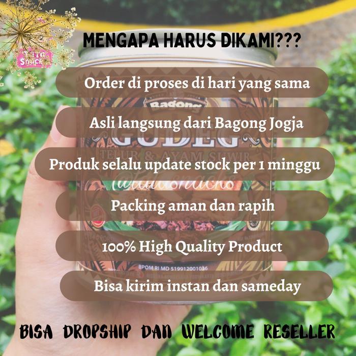 zahr- Gudeg Kaleng Bagong Dapur Yu Djum Oleh Oleh Khas Jogja / Gudeg Bagong