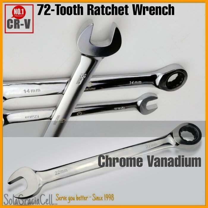 Hemat Mikuni Ratchet Wrench / Kunci Ring Pas Ratchet 30 Mm - 32 Mm Terlaris