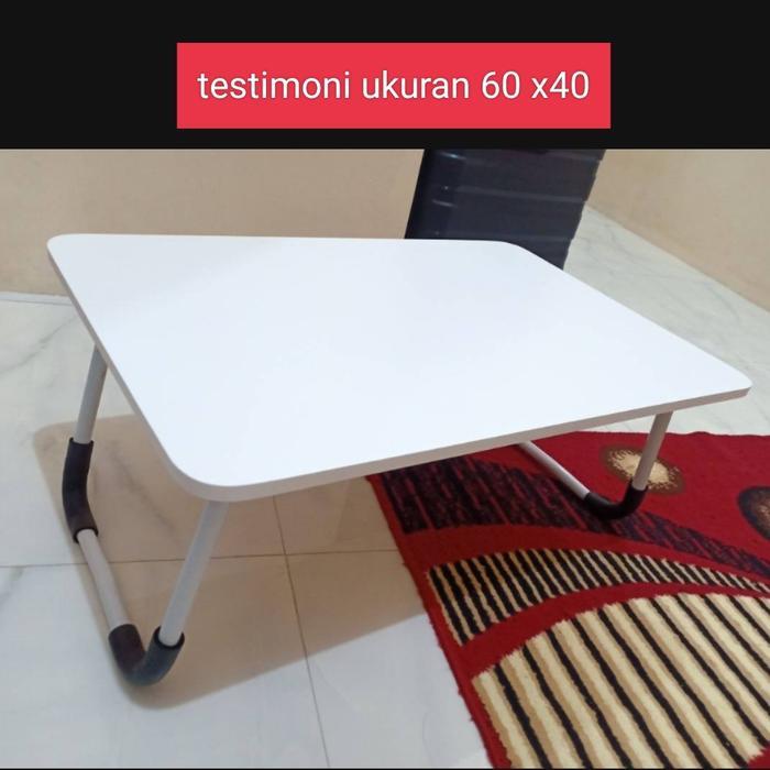 Meja Laptop Lipat / Meja Belajar Ukuran Jumbo 80*40