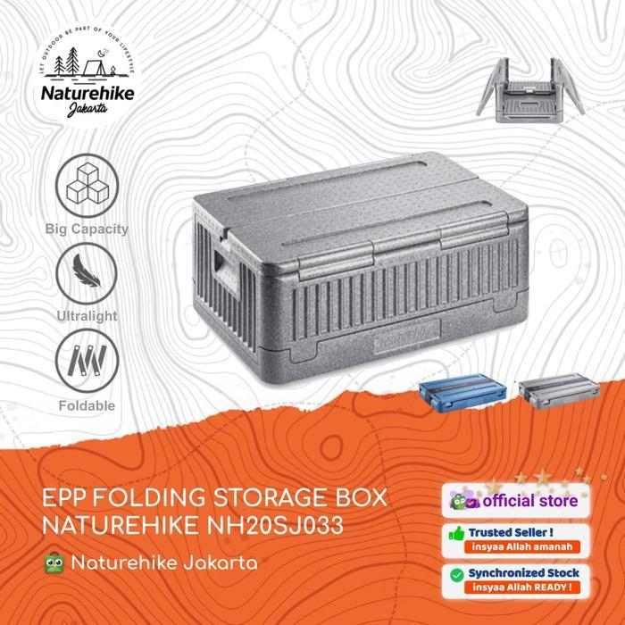 Terlaris - EPP FOLDING STORAGE BOX NATUREHIKE NH20SJ033 LIPAT PORTABLE CAMPING