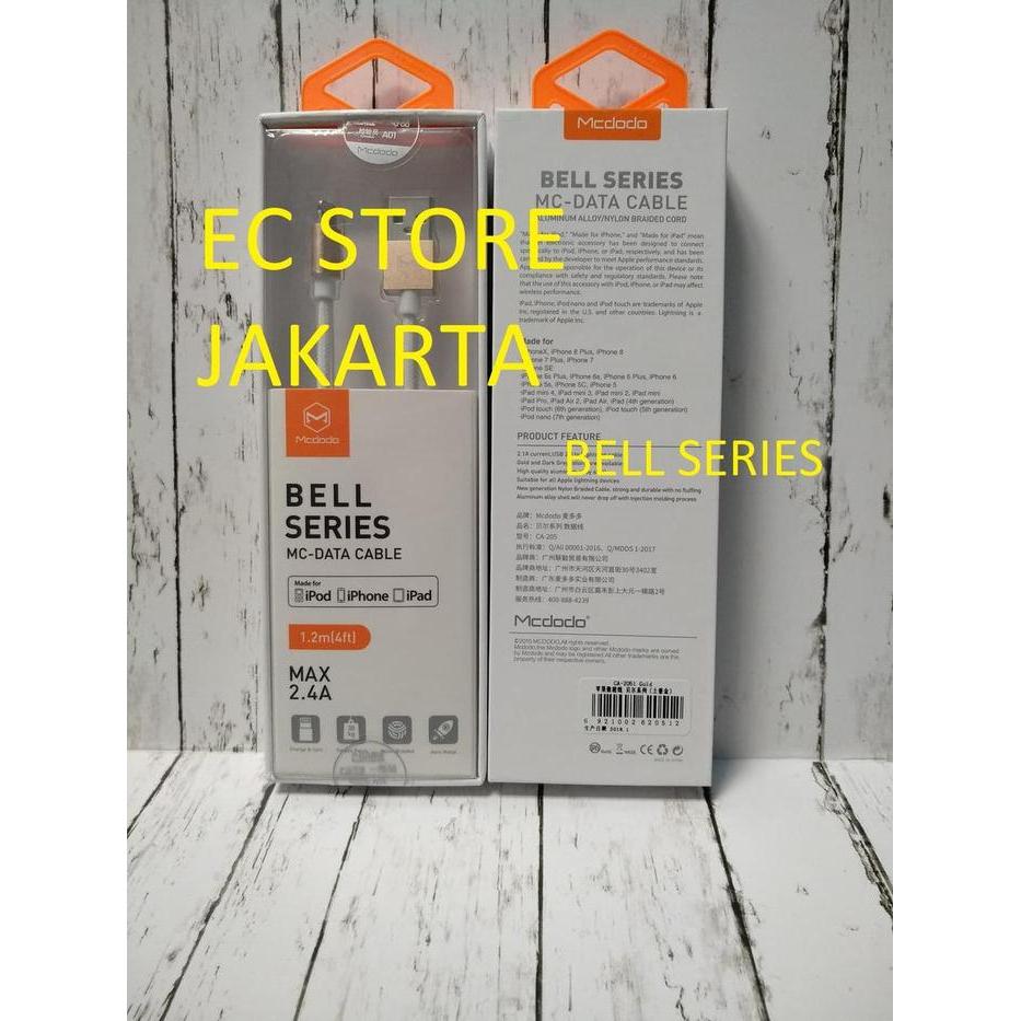 Kabel Mcdodo MFI 8 Pin Lightning Cable Data Fast Charging Cable