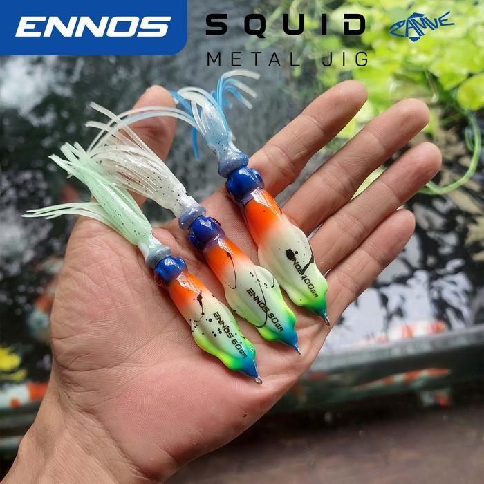 wkgw- Squid Jig Zamve Ennos 40Gr 60Gr 80Gr 100Gr Metal Jig Cumi Full Gid