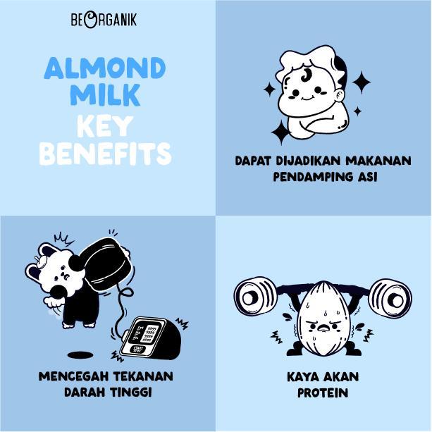 rcdf- Beorganik Almond Milk Powder Plain (No Sugar) / Susu Almond Bubuk