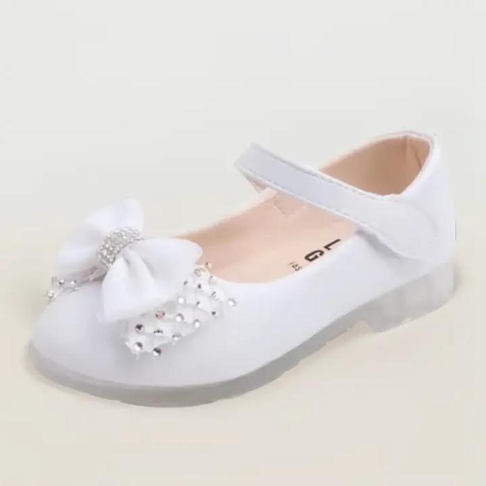 Sepatu Balet Anak Perempuan Kekinian / Sepatu Flat Balet Anak Perempuan Pita Permata / Sepatu Balet