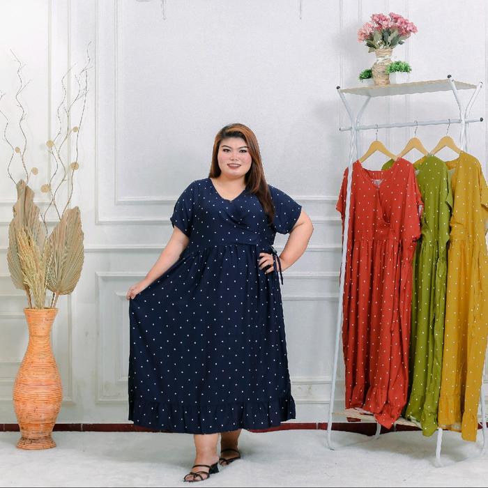 New [Nira Daster] Dress Daster wanita panjang Slempang jumbo Dress kekinian Kimono Jumbo Dress