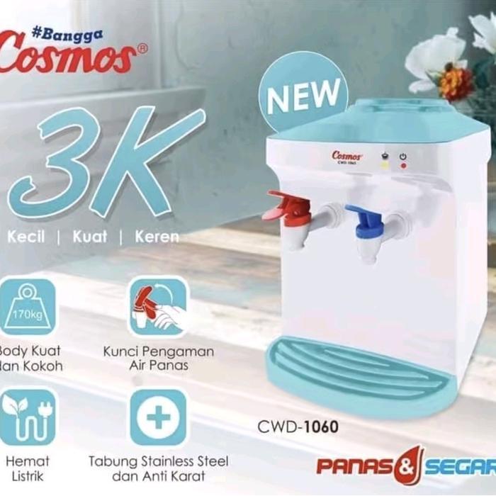 OngkirFree- Dispenser Cosmos Cwd - 1060 Air Panas & Normal, Daya 385 Watt