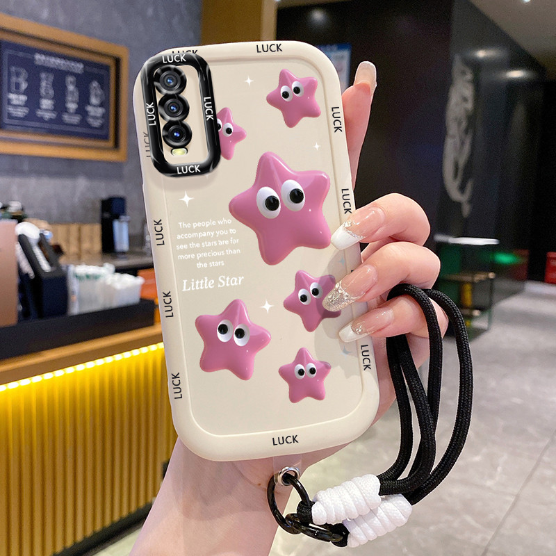 Casing Hp untuk VIVO Y20 Y20i Y20s Y20A Y20G Y12A Y12S Y11s Case Casing Penggemar Bintang pola Kesin