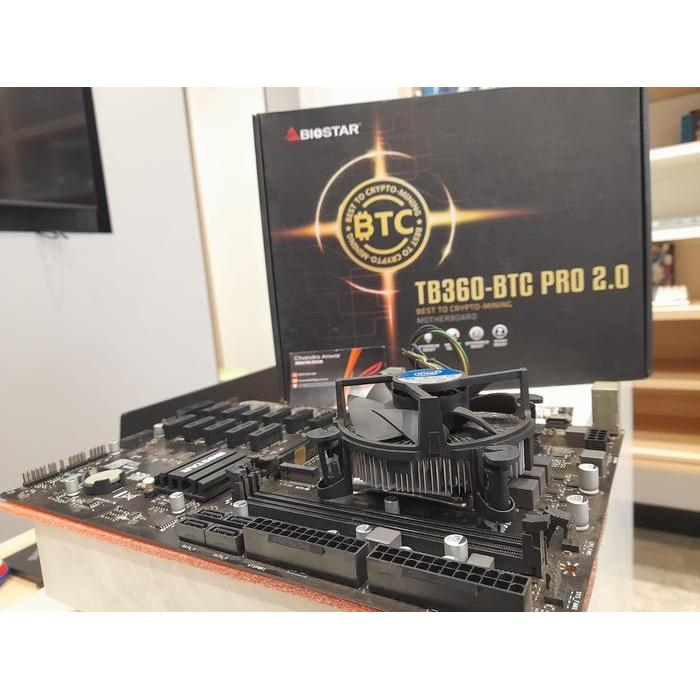 MOTHERBOARD BIOSTAR TB360 BTC PRO 2.0 TB 360 + G5400 + RAM DDR4 8GB