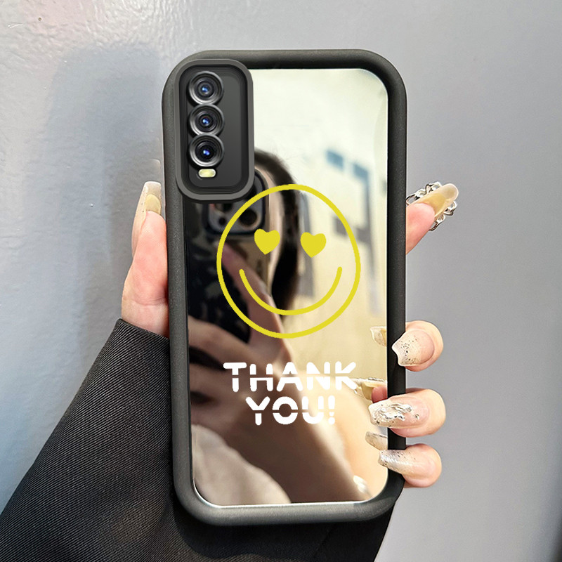 Casing Hp VIVO Y20 Y20s Y20i Y20T Y12s Y12a Y30G Y11s Case HP Casing pola Emoji tas Kartun Kasing ce