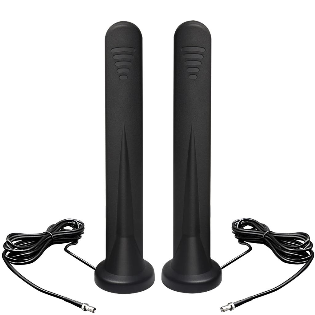 2PCS 12dBi External 5G 4G LTE 3G GPRS GSM 600~6000Mhz TS9 Magnetic Base Antenna For Netgear AT&T