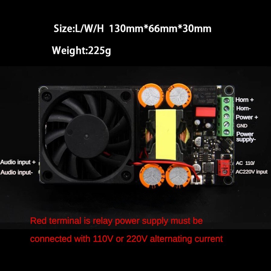 Hifi High Power Irs2092 Mono 1000W Digital Amplifier Class D Stage Subwoofer Board