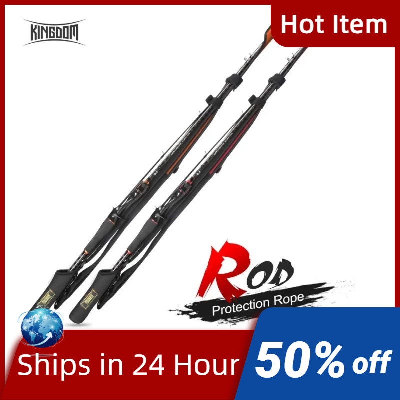 Kingdom Spinning Fishing Rods 102Cm-152Cm Casting Rod Protection Rope Length Adjustable For