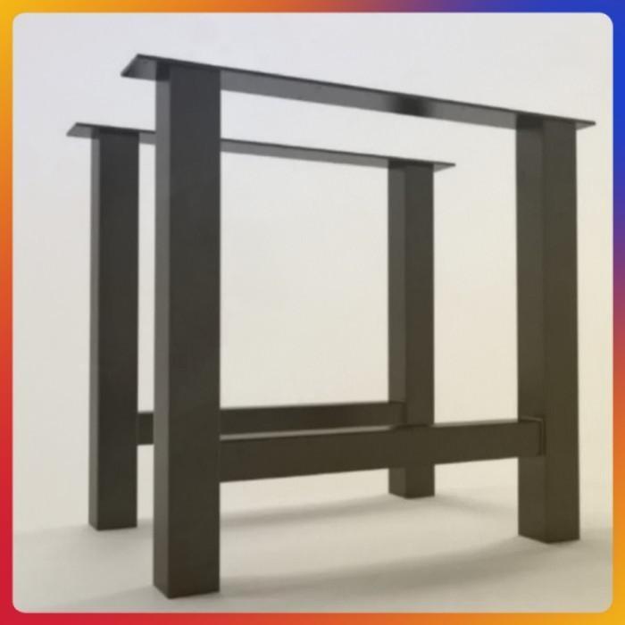 Kaki Meja Besi Hollow Industrial Minimalis