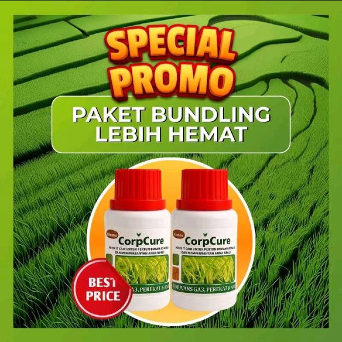 ( Paket 2 Botol ) Corpcure Ampuh 100% Untuk Atasi Hama Padi Dan Melebatkan Buah Padi Mengandung Zpt