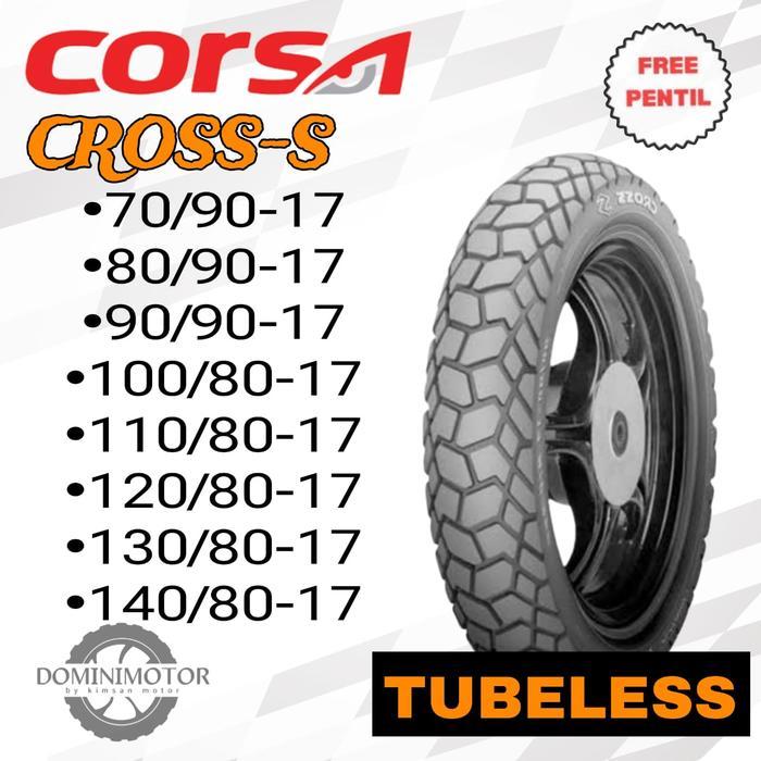 CORSA CROSS S Ring 17 Tubeless Ban Motor Ring 17 70/90 80/90 Ban Motor Dual Purpose