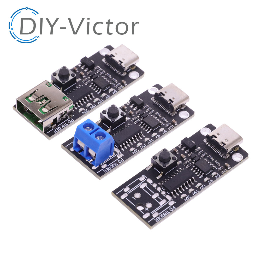 100W 5A Type-C Usb Qc Decoy Trigger Board 5V 9V 12V 15V 20V Output Pd 2.0 3.0 Trigger Adapter Cable