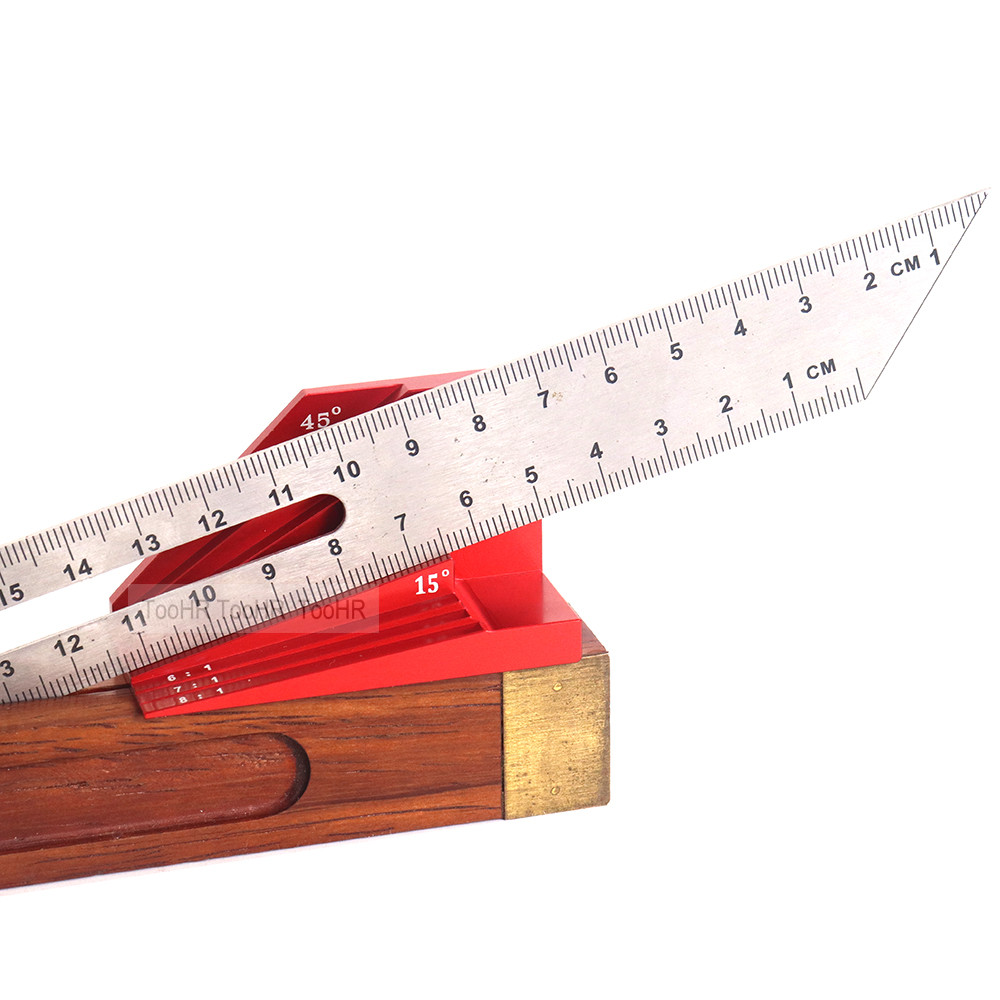 T-Bevel Gauge Protractor Angle Block Measuring Gauge Aluminum Alloy Angle Finder Tool Woodworking