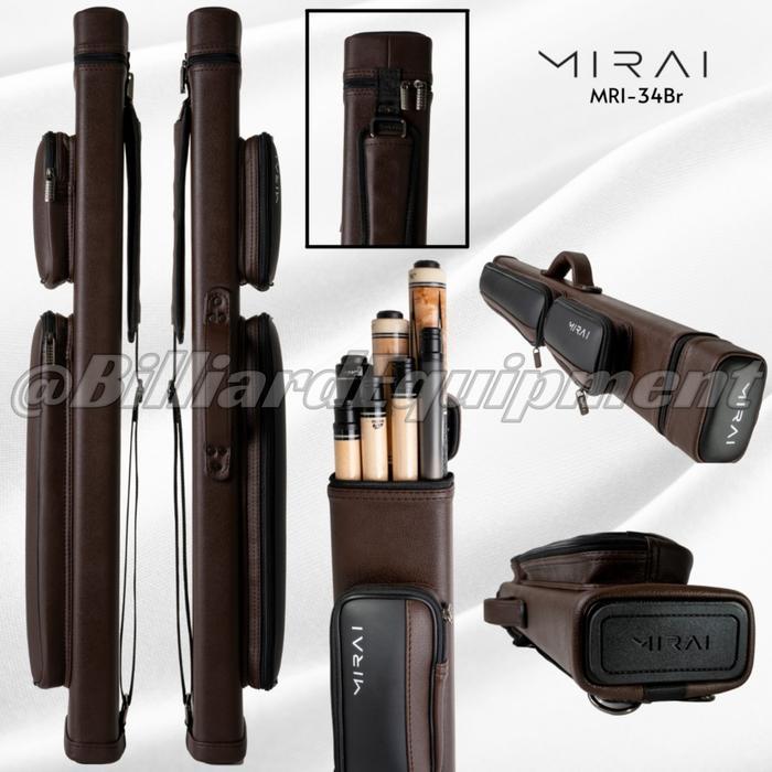 Mirai 3X4 - Brown Tas Billiard Cue Case Billiard
