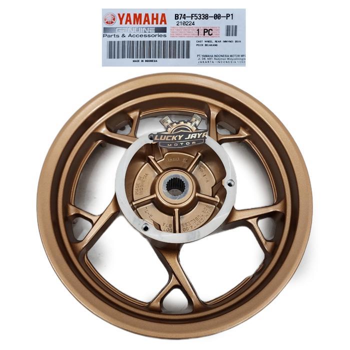 Pelek Velg Vleg Racing Belakang Xmax 250 Xmax250 Gold B74-F5338-00-P1 Original 2021-2024