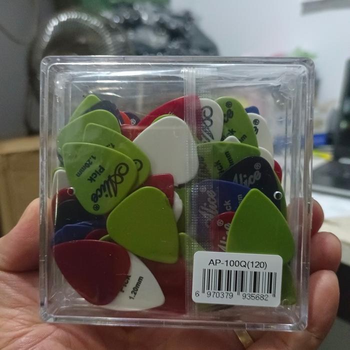 Pick Gitar Alice Isi 100 Pc Only 1.2Mm/Pick Gitar Ukuran 1.2Mm Garansi