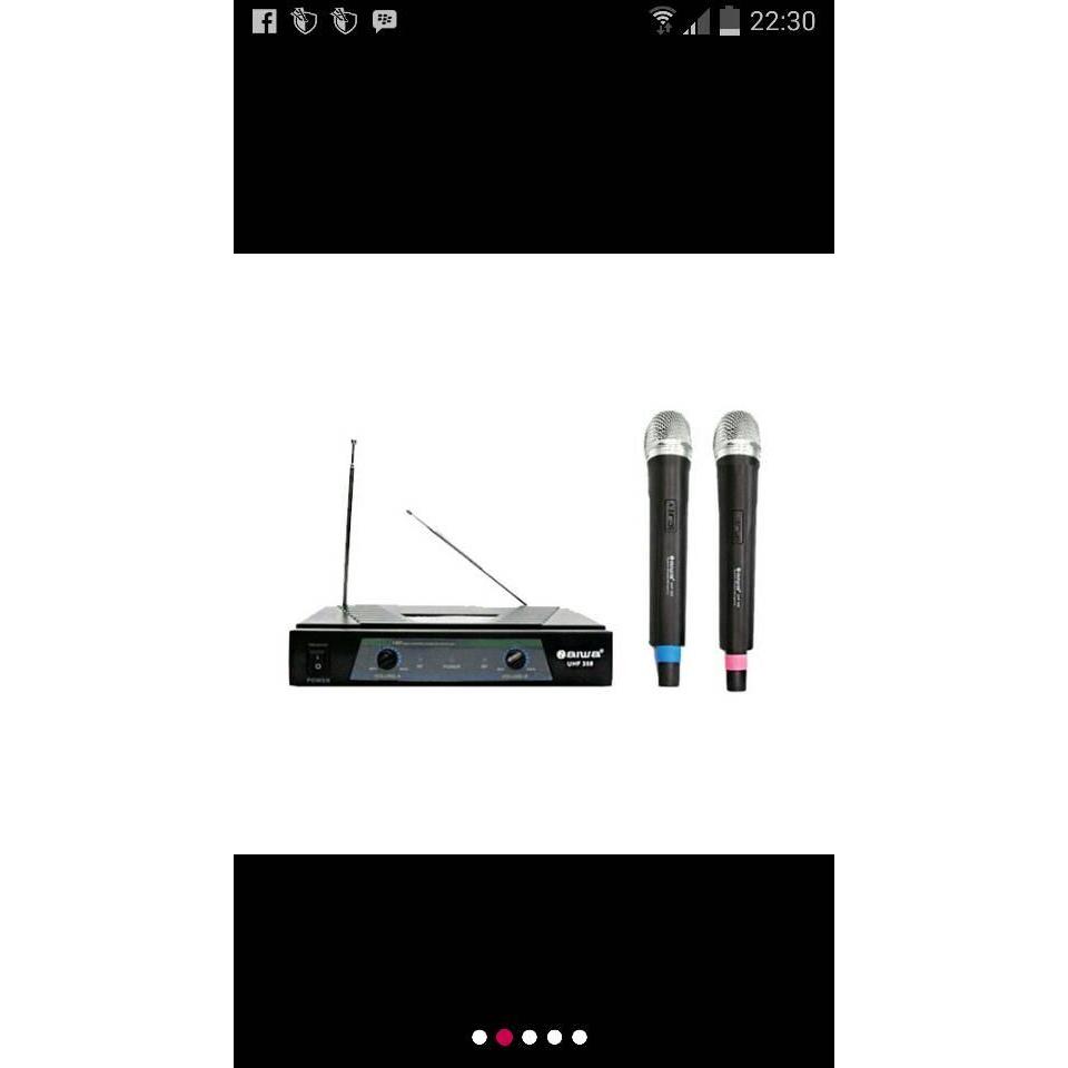 Mic Wireless Aiwa Uhf 358 Garansi