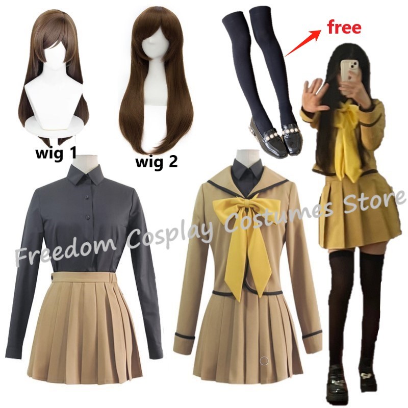 Anime Nanami Momozono Cosplay Costume Wig Kamisama Love Kiss Nanami Cosplay Girls JK School Uniforms