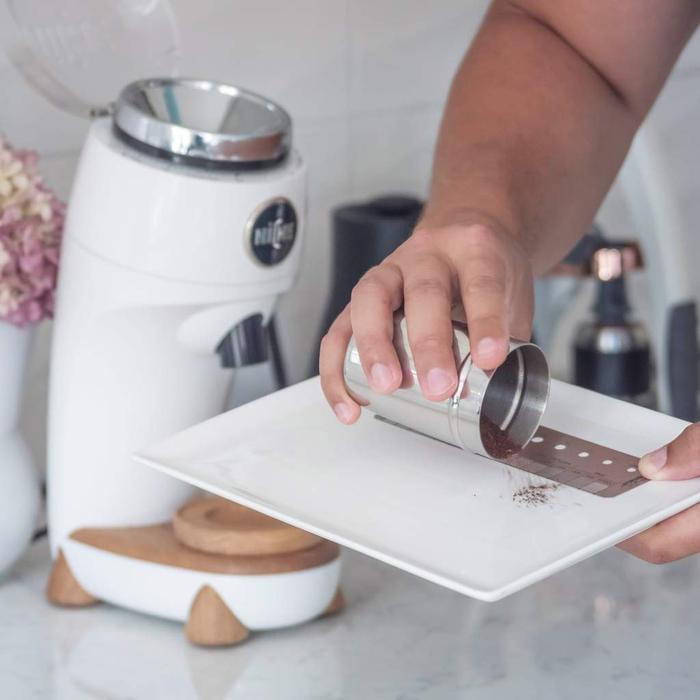 fiek- Kruve Brewler - Penggaris Pengukur Besar Biji Atau Bubuk Kopi Hasil Gilingan Kopi.