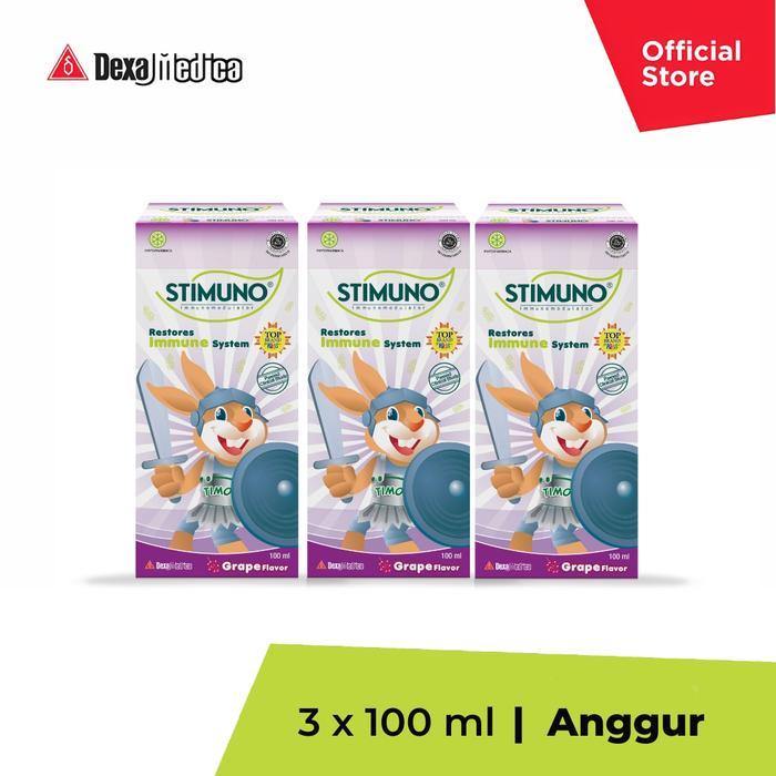 arka- Stimuno Sirup Vitamin Anak Rasa Anggur 100 Ml - Triple Pack