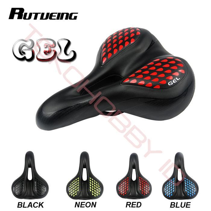 SADEL JOK SEPEDA GEL SELI MTB LEBAR EMPUK HOLLOW BOLONG BEHEL SADDLE