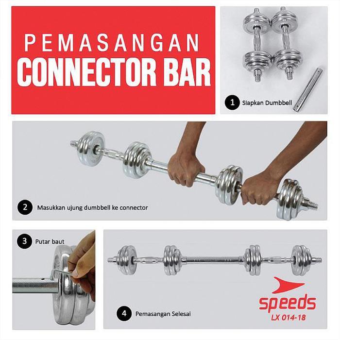 Dumbell Connecting Bar Dumble/Gym Connector Rods Penyambung Dumbell/Fitness SPEEDS 014-18
