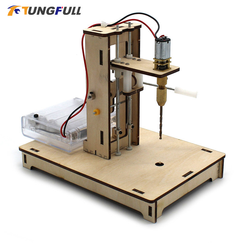Mini Desk Bench Drill Mini Drill Press for Bench Drilling Machine Wood Block Building Education