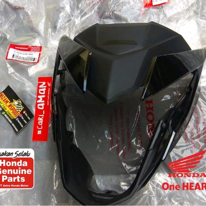 COVER BATOK KEPALA LAMPU DEPAN+ALIS KUPING HONDA SONIC 150 RS HITAM Motorcycle