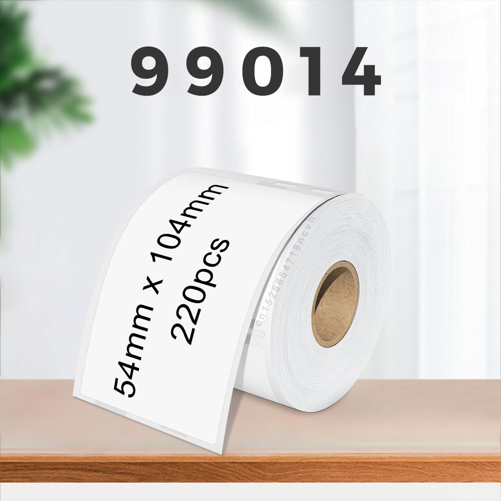 1PCS 99014 Adhesive Thermal Label Paper Dymo LabelWriter 99014 Label Roll 54mm x 101mm Compatible fo
