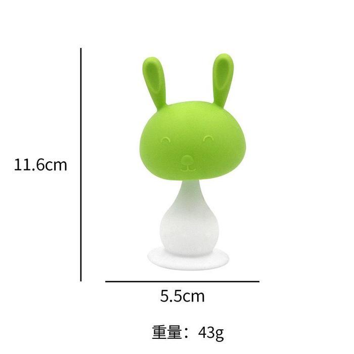 ib91- Mainan Gigitan Anak Bayi Teether Rattle Silikon Bunyi Bola Kerincing