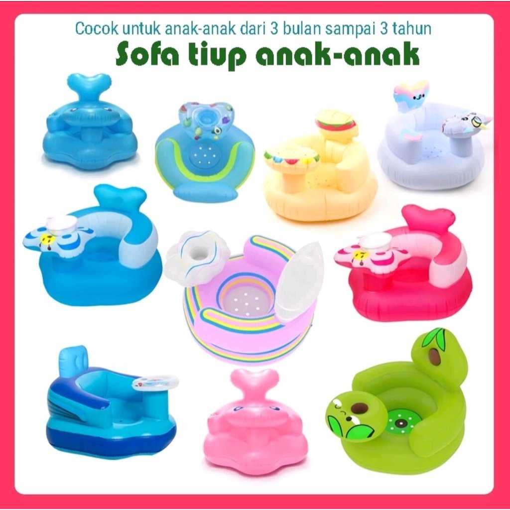 Sofa bayi belajar duduk sofa bayi sofa kursi makan bayi tiup / untuk belajar duduk dan makan