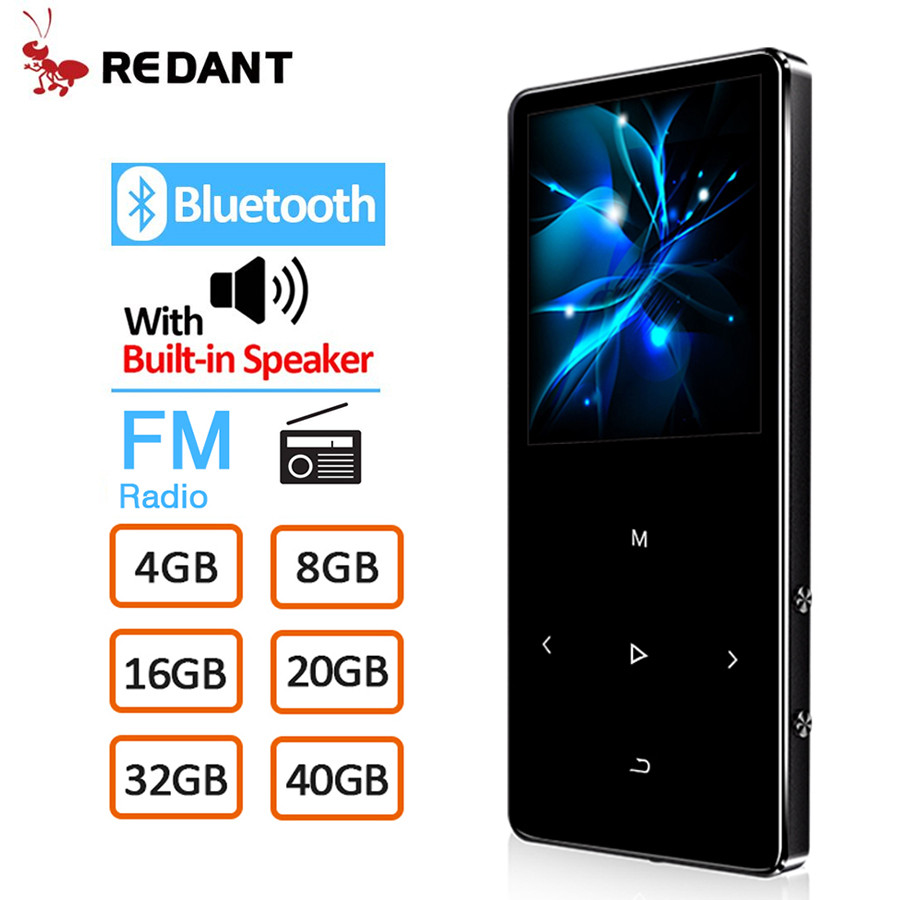 REDANT HIFI MP3 Player with Bluetooth 4.2 FM Radio Touch Key 1.8