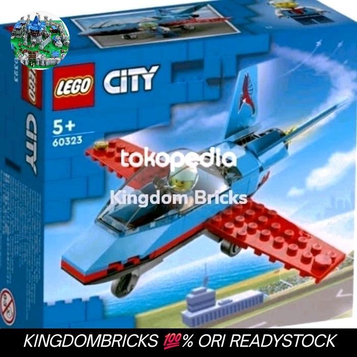 LEGO 60323 CITY Stunt Plane -Pesawat Terbang Jet