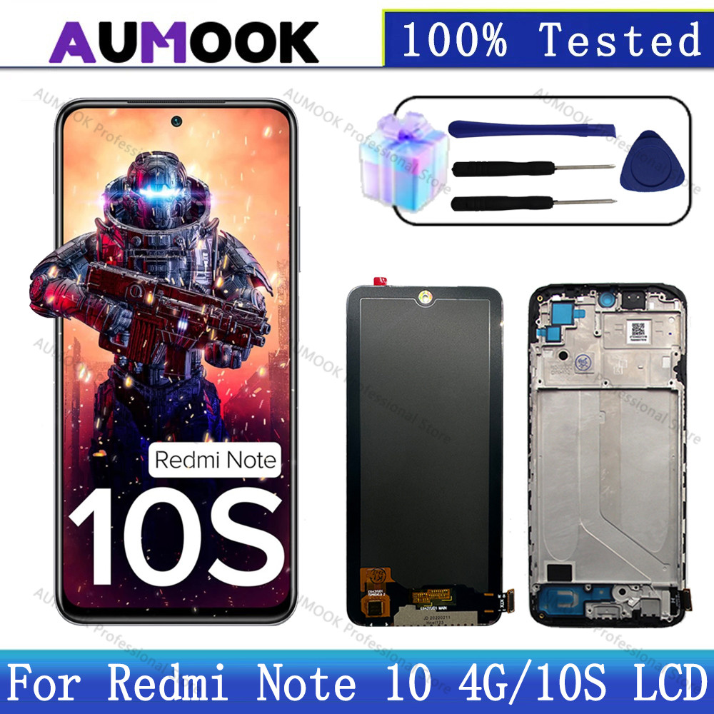 New Tested Display For Xiaomi Redmi Note 10S Lcd Screen Digitizer For Redmi Note 10 4G Amoled