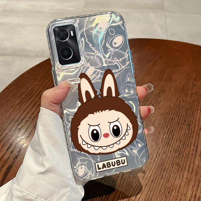 Casing Hp Untuk OPPO A36 OPPO A76 OPPO A96 Case Boneka populer New Laser Kesing Transparan Kasing Ce